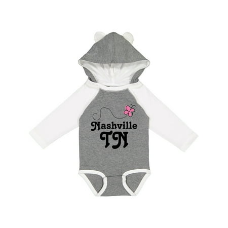 

Inktastic Nashville Gift Baby Girl Long Sleeve Bodysuit