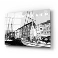 thumbnail image 2 of Epic Art 'Copenhagen Poster Black And White' by Linda Woods, Acrylic Glass Wall Art, 24"x16", 2 of 8
