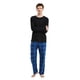 thumbnail image 5 of GLOBAL Conjunto de Pijama de Franela y Playera de Manga Larga para Hombre 100% Algodón Cuadros Azules M, 5 of 6