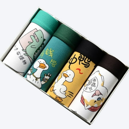 

4Pcs/Lot Mens Underwear Boxers Fashion printed Panties Men s Underpants Boxer Comfortable Brand Boxershort Shorts