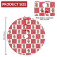 thumbnail image 2 of 30 Inch Christmas Tree Skirt – Velvet Plush Tree Mat, Soft Thickened Polyester with Red Ties, Single-Sided Printing, Available in 30in/36in/48in, Perfect for Holiday Xmas Tree Decoration, 2 of 7