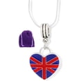 thumbnail image 1 of Collier Drapeau Britannique / Collier Drapeau sur Cœur, 1 of 4