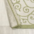 thumbnail image 6 of JONATHAN Y SANTA MONICA 2 x 8 Runner Rug, Madrid Vintage Filigree Textured Weave - Green/Cream, SMB107H-28, 6 of 9