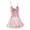Pink, variant on Samickarr Mini Nightdress Lingerie For Women Silk Nightgown Sleeveless Chemise Slip Lace Dress V Neck Nightwear Satin Homewear Sleepwear