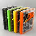 thumbnail image 4 of Fishing Tackle Box Portable Storage Trays Lures Organizers Storage Box Baits Separator Organizers with Removable Divider Yellow large, 4 of 4
