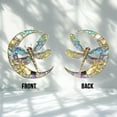 thumbnail image 4 of Dragonfly Moon Suncatcher, Hologram Acrylic Dragonfly Moon, Rainbow Prism Ornament, Nature Lover Gift, Whimsical Home Decor 4315317961 4281, 4 of 4