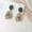 Green, variant on Vintage Earrings Geometric Ear Stud Stone Drop Irregular Women Jewelry -Green