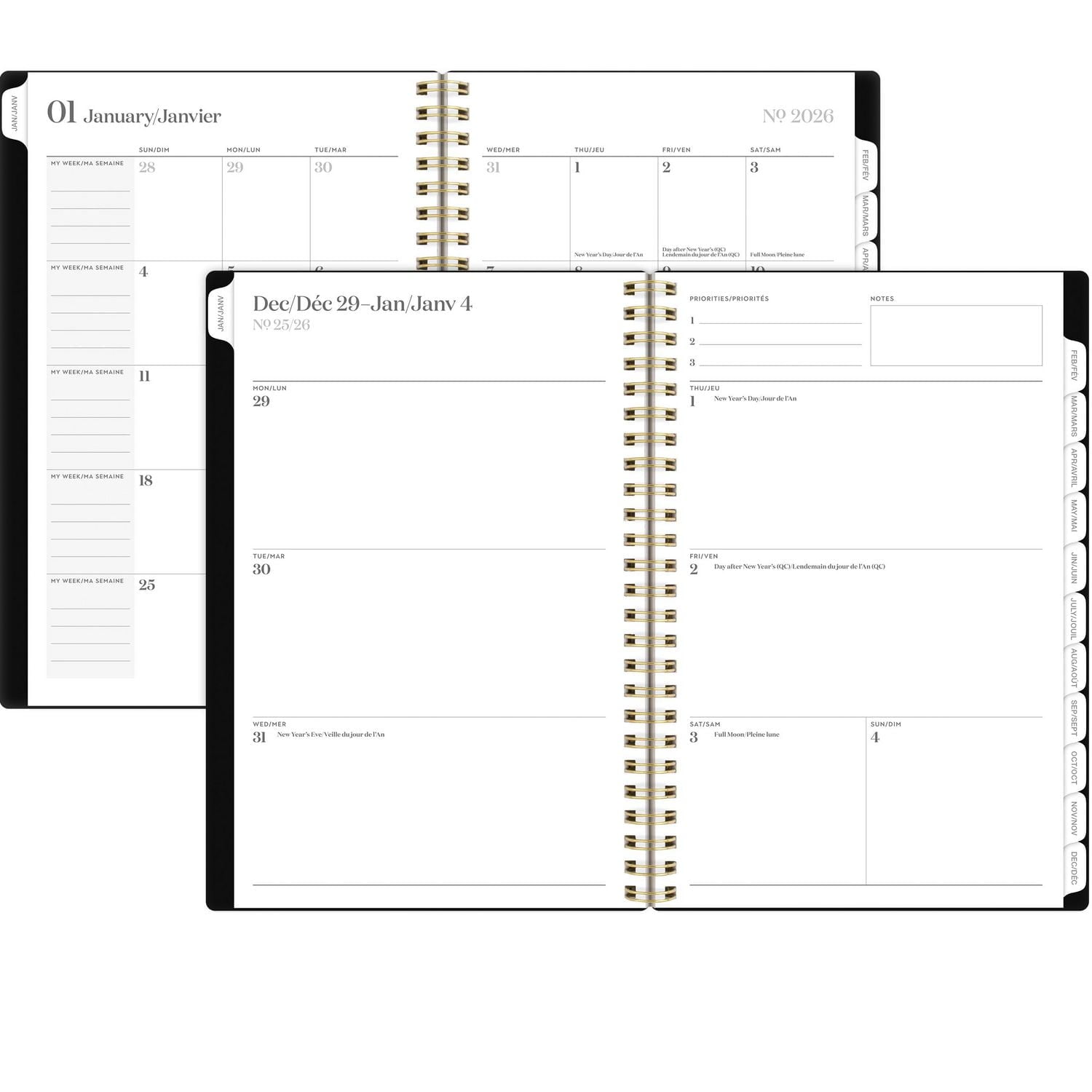 2026 Cambridge Workstyle Classic Black Small Weekly Planner, Planner