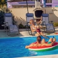 thumbnail image 6 of EDX Zero Gravity Chair Outdoor Lounge Chair，Suitable for Beach Terrace Pool Patio, Blue 2-Pack, 6 of 9