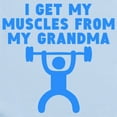 thumbnail image 2 of CafePress - Muscles From My Grandma Body Suit - Long Sleeve Cotton Baby Bodysuit, 2 of 4