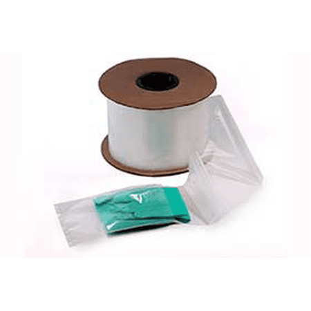 Pre-Opened Clear Poly Bags on Roll for Automated Eqpt, 2 Mil, 10W X 12L inches - Roll of 1000 Bags
