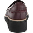 thumbnail image 3 of Clarks 26147023W: Women's Sharon Gracie Burgundy Combi Penny Loafer WIDE (7.5 Wide US Women), 3 of 6