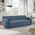 thumbnail image 6 of Modern Sofa Couch,Compression Sofa,3-Seat Upholstered Sofa Furniture for Small Space,Apartment,No Assembly Required,Dark Blue, 6 of 8