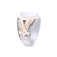thumbnail image 2 of AFFY Eagle Two Tone Men's Signet Ring In 14k White Gold Over 925 Sterling Silver, Ring Size 7.5, 2 of 4