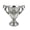 Silver B, variant on Iron Vase With Handles Silver Tone Vintage Decorative Jug Pitcher For Dried Flowers 9.45x8.66x4.33 Inches 1 Count