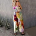 thumbnail image 6 of Edvintorg Overalls for Women Sleeveless Floral Jumpsuits Summer 2025 Wide Leg Trousers Loose Rompers Ladies Casual Long Pants, 6 of 6