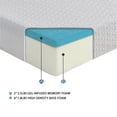 thumbnail image 4 of Newboti Furniture 8-inch Twin Size Bed Mattress Gel-Infused Memory Foam Mattress, Firm, White, Mattress in a Box BN.4006, 4 of 9