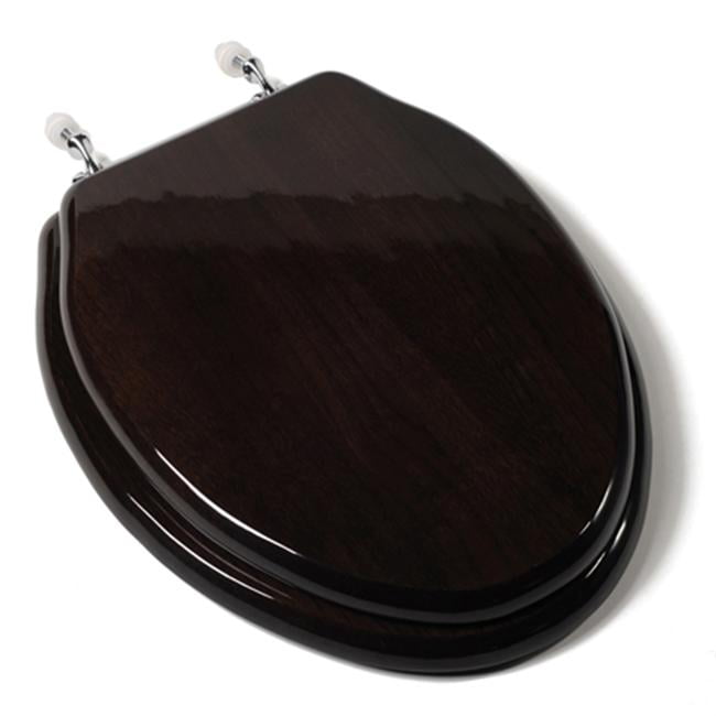 Jones Stephen C1B1E18CH Designer Solid Elongated Wood Toilet Seat with