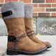 thumbnail image 4 of Botas de nieve para mujer Botas de media caña con forro cálido hasta la rodilla Botas gruesas cálidas informales de media altura para mujer Wmkox8yii ghj2376, 4 of 8
