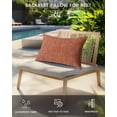 thumbnail image 4 of Pack of 2 Outdoor Lumbar Pillow Covers 12x20 Inch, Burnt Orange Waterproof Throw Pillow Covers Set, Farmhouse Vintage Orange Solid Color Modern Decorative Cushion Cases for Patio Porch Car, 4 of 7
