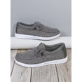 thumbnail image 5 of Men's Elastic Linen Slip-on Shoes With Splatter Paint Sole For Casual And Daily Wear, Grey, 5 of 5