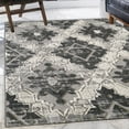 thumbnail image 4 of L'Baiet Kimberly 3D Gray Medallion Hi-Low Moroccan 4' x 6' Fabric Area Rug, 4 of 5
