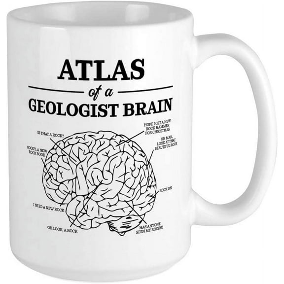 Atlas Of A Geologist Brai Ceramic Coffee Mug, Tea Cup 15 oz