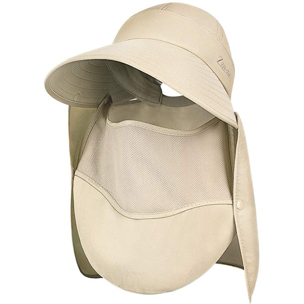 Sombreros de visera para mujer, sombrero de verano de ala ancha, sombreros de golf para mujer UV 50, gorra de sol plegable y plegable... Ormromra LRWJ320-4