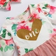 thumbnail image 4 of Sinhoon Baby Girls 1st Birthday Outfit Long Sleeve Floral Tutu Dress Skirt Set Cake Smash Photo Shoot Party Dresses, 4 of 6