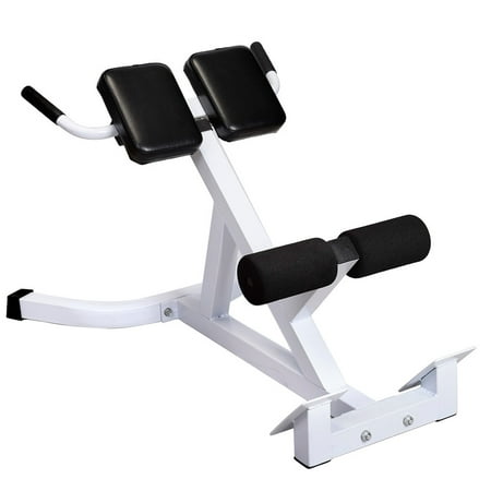 Zimtown Roman Chair Back Extensions Machine, Adjustable 45° Hyperextension Bench Workout, for AB Abdominal Strengthen Training Exercise, Max Load Capacity (Best Workouts For Back Of Legs)