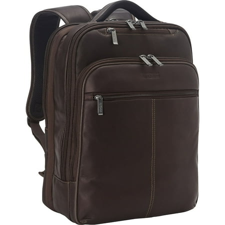 Kenneth Cole Back-stage Access Leather Laptop Backpack in Brown