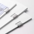 thumbnail image 6 of Portable Clip Stapler Reusable Paper Clamp Handheld Document Fastener Binding Tool, 6 of 9