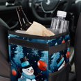 thumbnail image 6 of Snowman Foldable Car Trash Bin with Lid, Leak-proof Mini Trash Can for Car, Hanging Storage Bag Included, 6 of 6