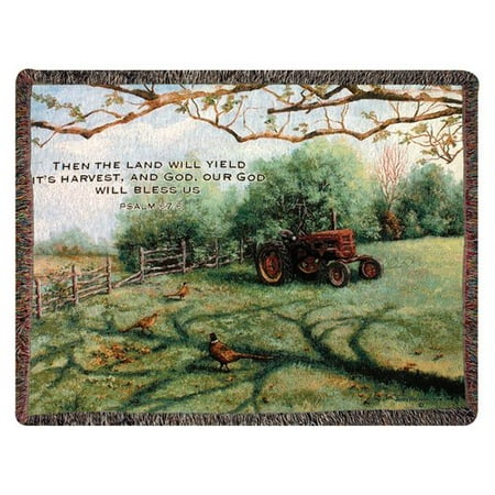 Tapestry Cotton Throw - Manual Woodworkers & Weavers Pheasant Day Tapestry Cotton Throw