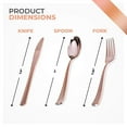 Stock Your Home Rose Gold Plastic Cutlery Set - 160 Disposable Utensils ...