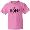 thumbnail image 3 of Inktastic It's Home- State of Iowa Outline Distressed Text Youth T-Shirt, 3 of 5