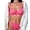 Hot Pink, variant on Thin See-Through Mesh Matching Kit, Minimizing Support Bra & T-Back Panties, Breathable Sheer Set for Women Black XL