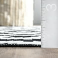 thumbnail image 3 of nuLOOM Kellee SpinClean Machine Washable Modern Diamonds Area Rug, 3' x 5', Kellees Black, 3 of 9