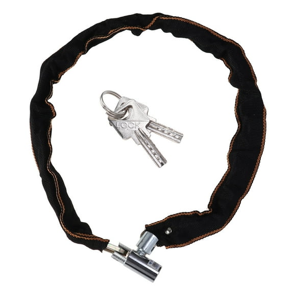 Bike Lock Cable, Braided Steel Cable Anti-Theft Security Bicycle Lock with Keys for Outdoor Equipment, Bicycles, Scooters, Fence,31.2in,chain lock