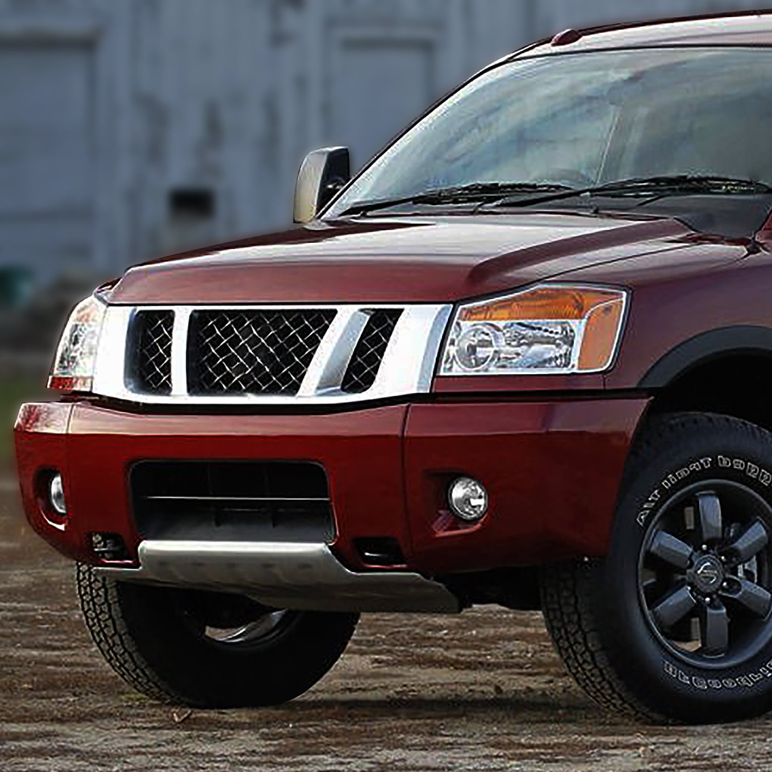 DNA Motoring For 05-15 Nissan Titan Armada Clear Lens Front Bumper Fog Light Lamps Pair