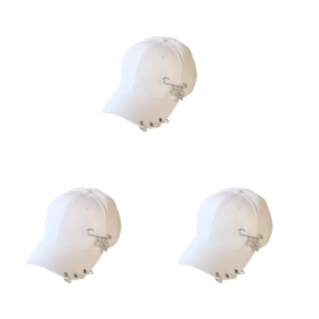 maskred Cotton Baseball Cap With Quick-drying Technology Say Goodbye To Sweat Pin White 3Set