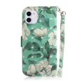 thumbnail image 2 of Case for iPhone 11 Cover Magnetic 3D Pattern Wallet Flip Case With Strap - Orchid, 2 of 5