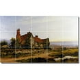 thumbnail image 1 of Ceramic Tile Mural-Benjamin Leader Village Painting 9. 30" w x 18" h using (15) 6 x 6 ceramic tiles, 1 of 3