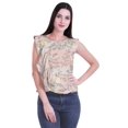 thumbnail image 1 of Moomaya Cotton Jersey Tops For Women Sleeveless Printed Round Neck Casual Wear, 1 of 5