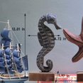 thumbnail image 2 of Figuras de estilo náutico de playa Retro hechas a mano de madera, 3 uds., estatua de estrella de mar/concha/caballito de mar, decoración del hogar Fokelyi CZJJ-ZH155, 2 of 5
