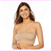 Yummie Seamless Bandeau Bra with Removable Pads in Almond, S/M (631276)