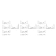 thumbnail image 4 of Advancent 5 Pieces Plastic T-Shirt Ruler Center Alignment Sewing Design Fabric DIY Pattern Tool Crafter Guide for Beginners Type1 NO1, 4 of 6