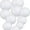 White, variant on Round Chinese Paper Lantern, 16pcs Paper Lanterns Decorative, Hanging Paper Lanterns Decoration for Weddings, Graduation, Birthdays, Parties and Events, Assorted Sizes (Color: Blue/White)