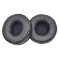 thumbnail image 1 of par de almohadillas para auriculares con aislamiento de ruido, reemplazables, de piel sintética y proteína elástica, para auriculares de juego Plantronics BackBeat FIT 505 500, color negro, 1 of 5