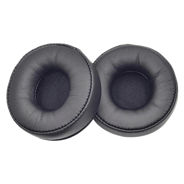 par de almohadillas para auriculares con aislamiento de ruido, reemplazables, de piel sintética y proteína elástica, para auriculares de juego Plantronics BackBeat FIT 505 500, color negro